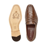 Belvedere Espada Ostrich Penny Loafers Tabac (2440)