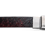 Marco Di Milano Ostrich Quill Belt Black Cherry