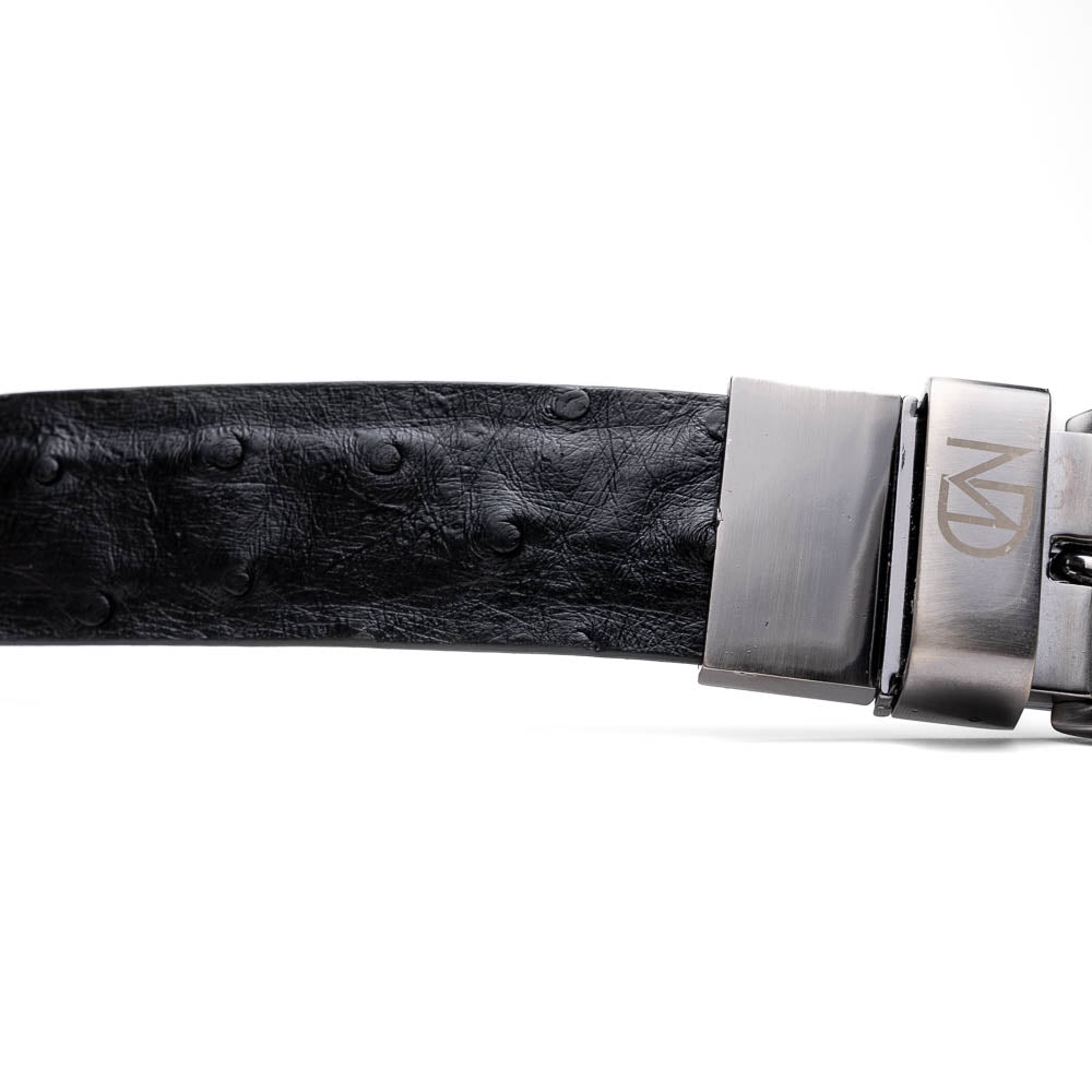 Marco Di Milano Ostrich Quill Belt Black
