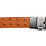 Marco Di Milano Ostrich Quill Belt Brandy