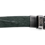 Marco Di Milano Ostrich Quill Belt Forest Green