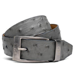 Marco Di Milano Ostrich Quill Belt Grey