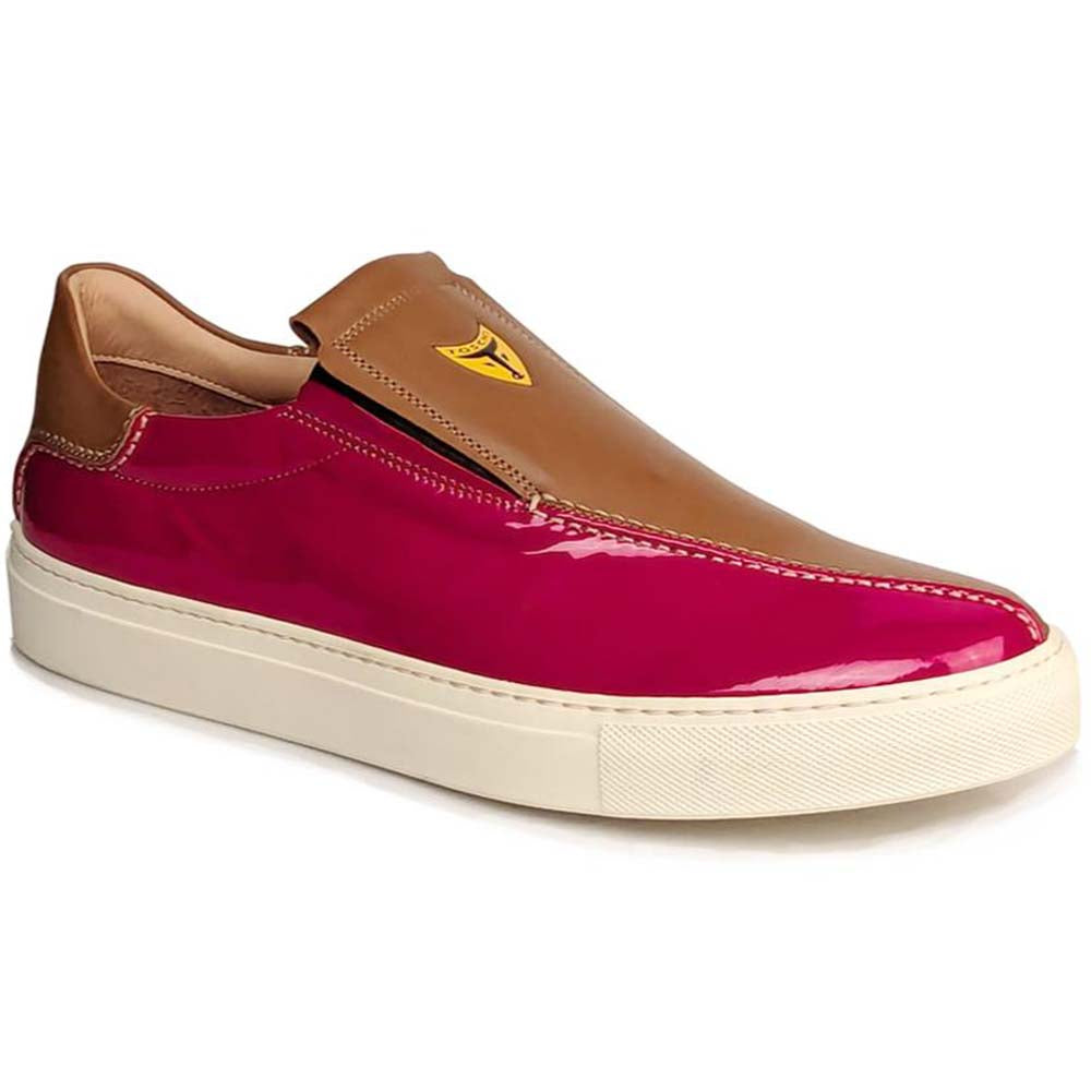 Michael Toschi F1 Patent Leather Sneakers Red