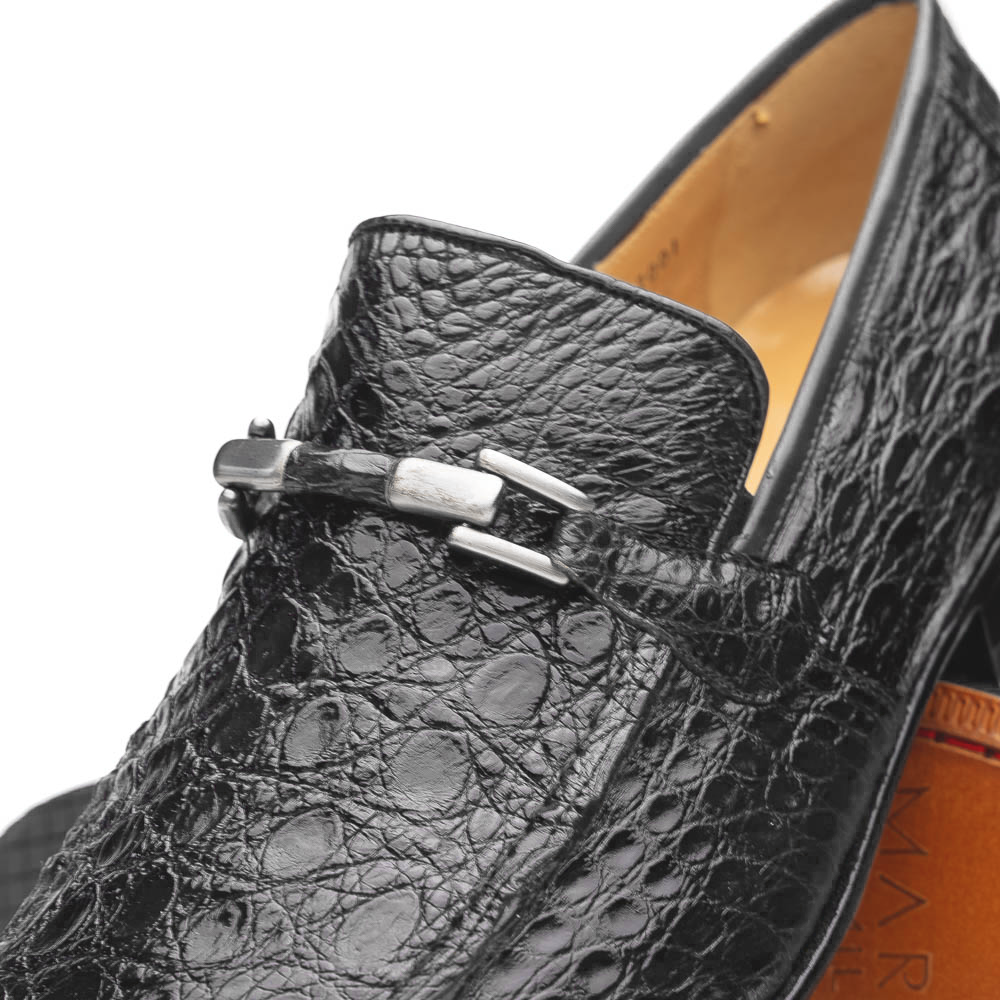 Marco Di Milano Fabro Caiman Crocodile Bit Loafers Grey