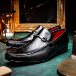 Marco Di Milano Fabro Lizard Bit Loafers Black