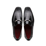 Marco Di Milano Fabro Lizard Bit Loafers Black