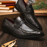 Marco Di Milano Fangio Ostrich Penny Loafer Black