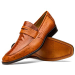 Marco Di Milano Fangio Ostrich Penny Loafer Cognac