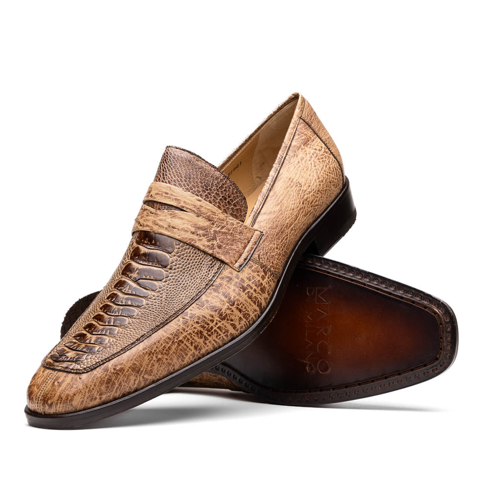 Marco Di Milano Fangio Ostrich Penny Loafers Orix