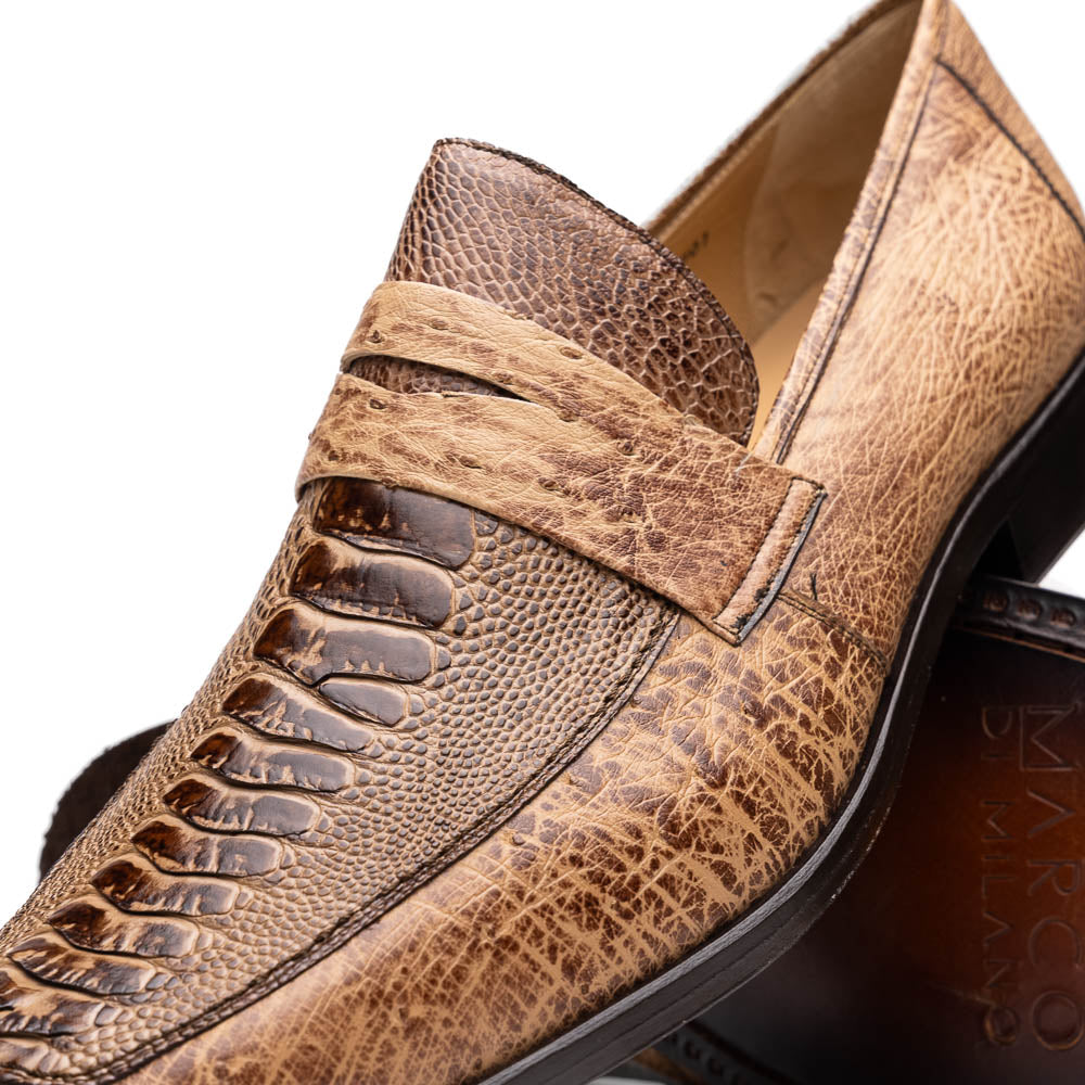 Marco Di Milano Fangio Ostrich Penny Loafers Orix