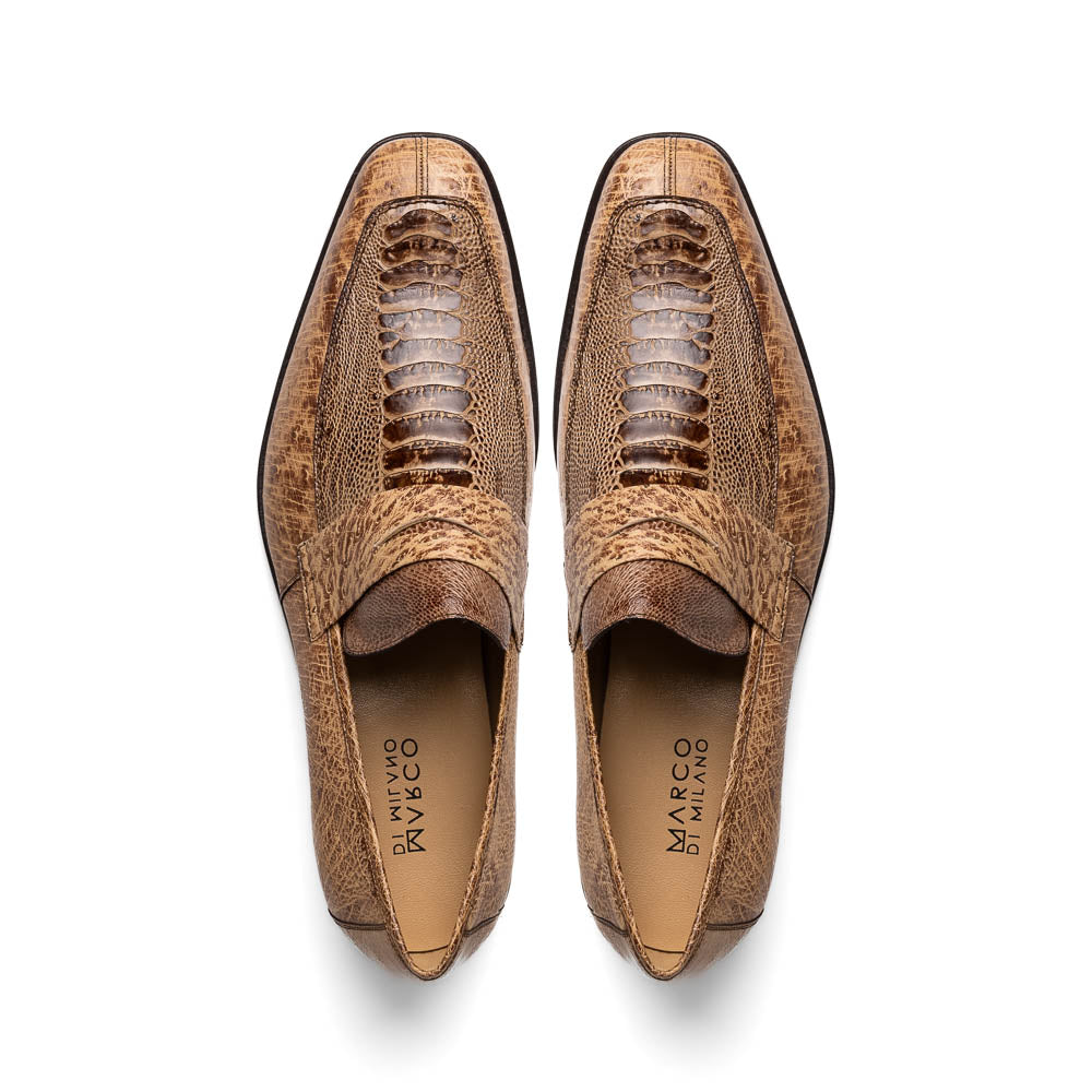 Marco Di Milano Fangio Ostrich Penny Loafers Orix
