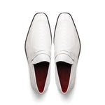 Marco Di Milano Fangio Ostrich Penny Loafers White