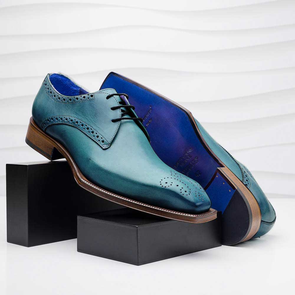 Emilio Franco Fausto Shoes Teal