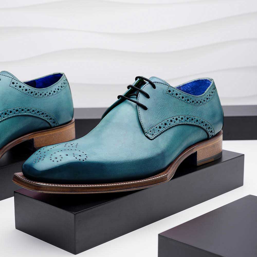 Emilio Franco Fausto Shoes Teal