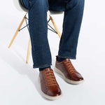 Samuel Hubbard Featherlight Flight Gore-Lace Sneaker Cognac