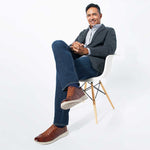 Samuel Hubbard Featherlight Flight Gore-Lace Sneaker Cognac