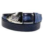 Fennix 306 Calfskin & Alligator Belt Blue