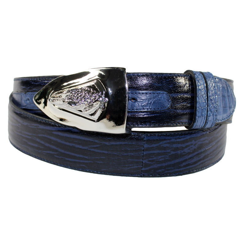 Fennix 306 Calfskin & Alligator Belt Blue