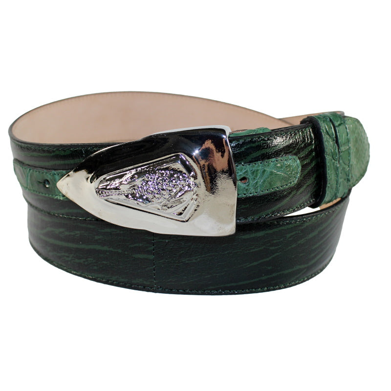 Fennix 306 Calfskin & Alligator Belt Green