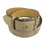 Fennix 307 Calfskin & Alligator Belt Beige