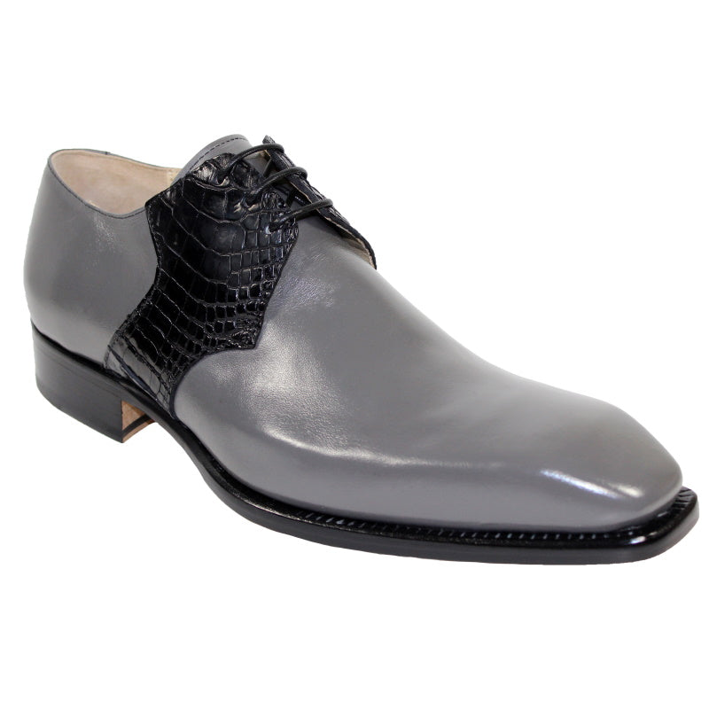 Fennix Arthur Calfskin & Alligator Gray / Black