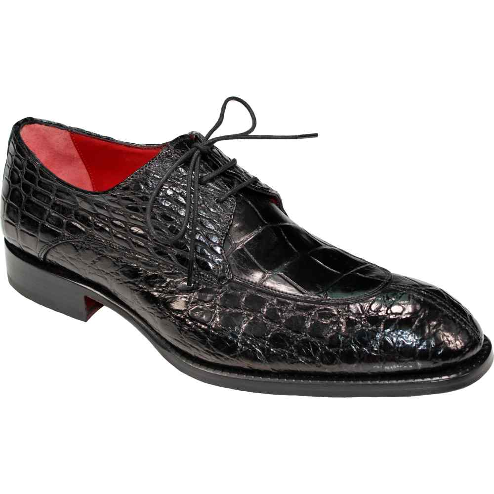 Fennix Benjamin Genuine Alligator Shoes Black