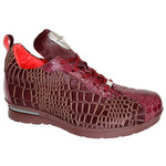 Fennix Bentley Alligator & Pony Sneakers Burgundy