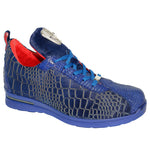 Fennix Bentley Alligator & Pony Sneakers Saphire