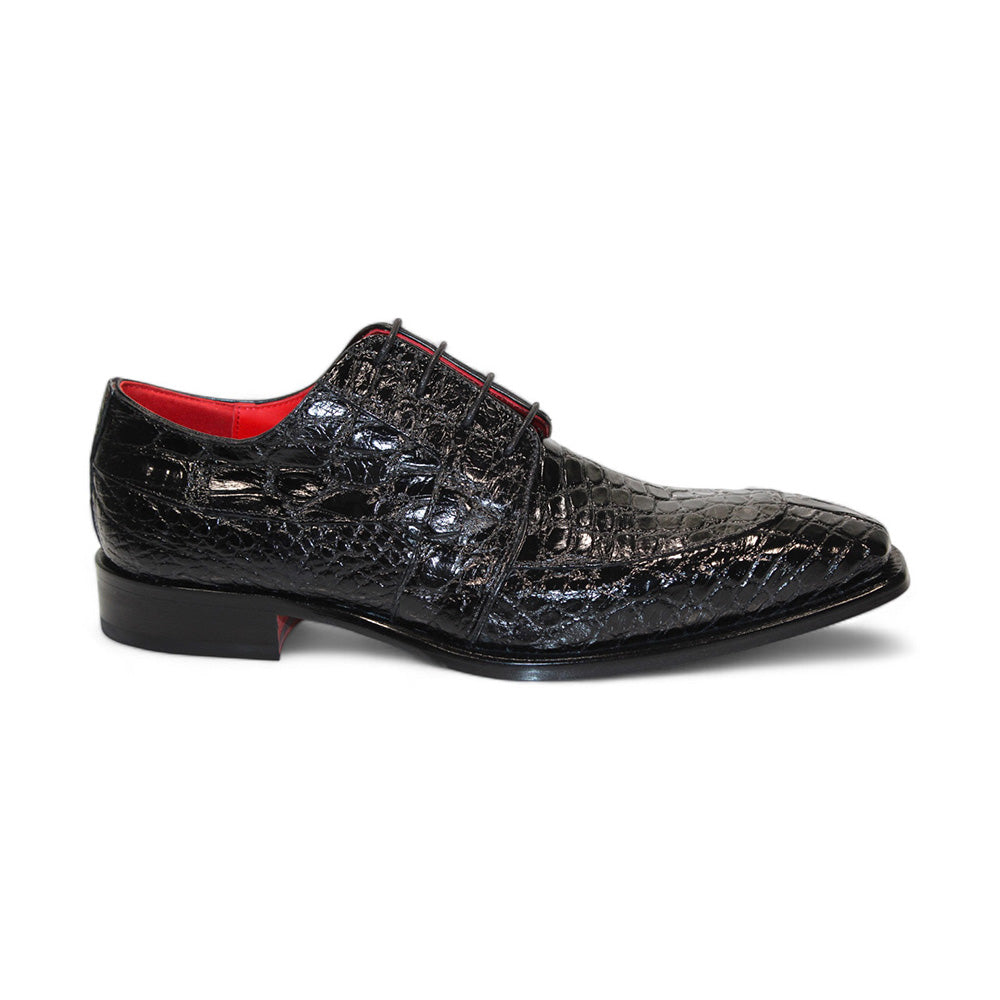 Fennix Charles Genuine Alligator Shoes Black