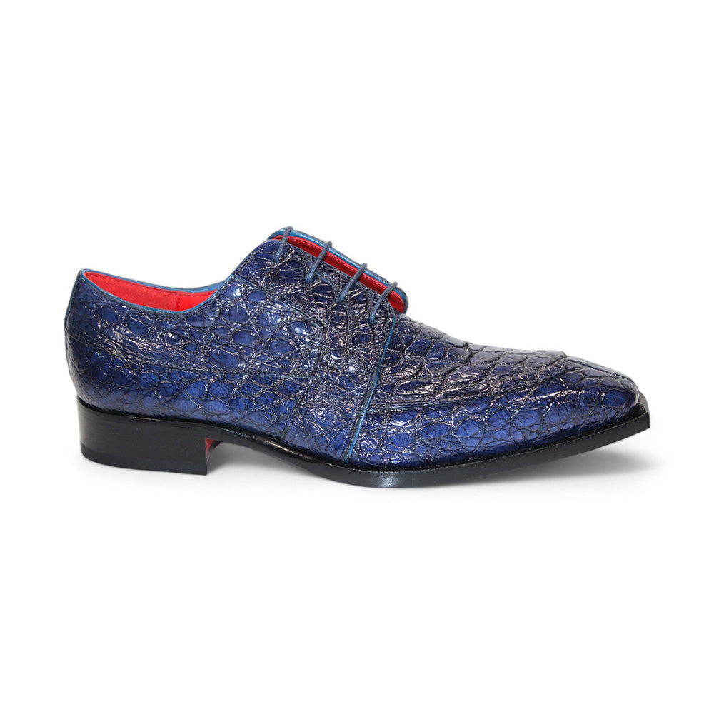 Fennix Charles Genuine Alligator Shoes Ocean Blue