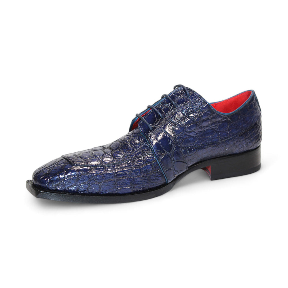 Fennix Charles Genuine Alligator Shoes Ocean Blue