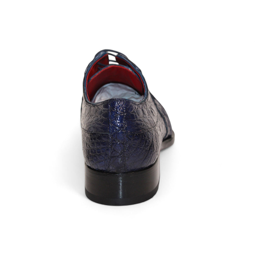 Fennix Charles Genuine Alligator Shoes Ocean Blue