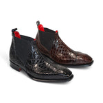 Fennix Cole Genuine Alligator Shoes Brown