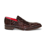 Fennix Dustin Genuine Alligator Shoes Chocolate