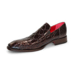 Fennix Dustin Genuine Alligator Shoes Chocolate