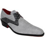 Fennix Arthur Calfskin & Alligator Shoes Gray