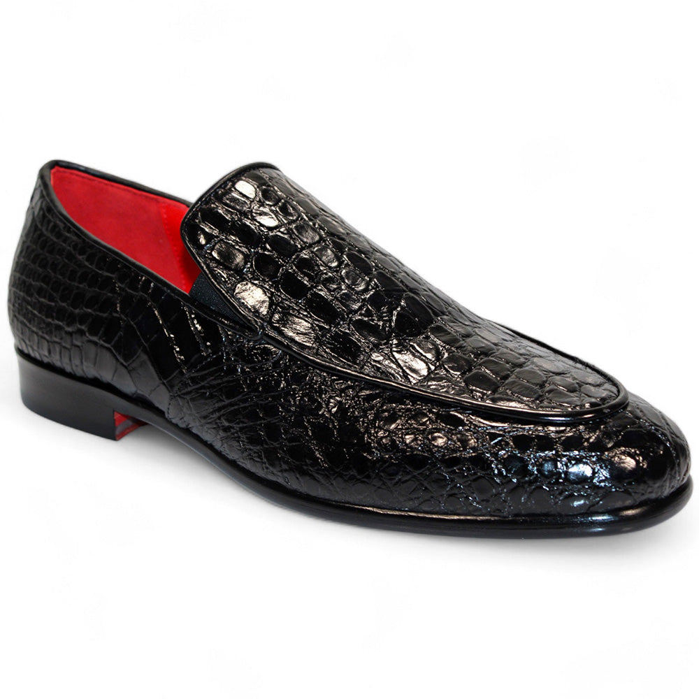 Fennix Easton Genuine Alligator Shoes Black
