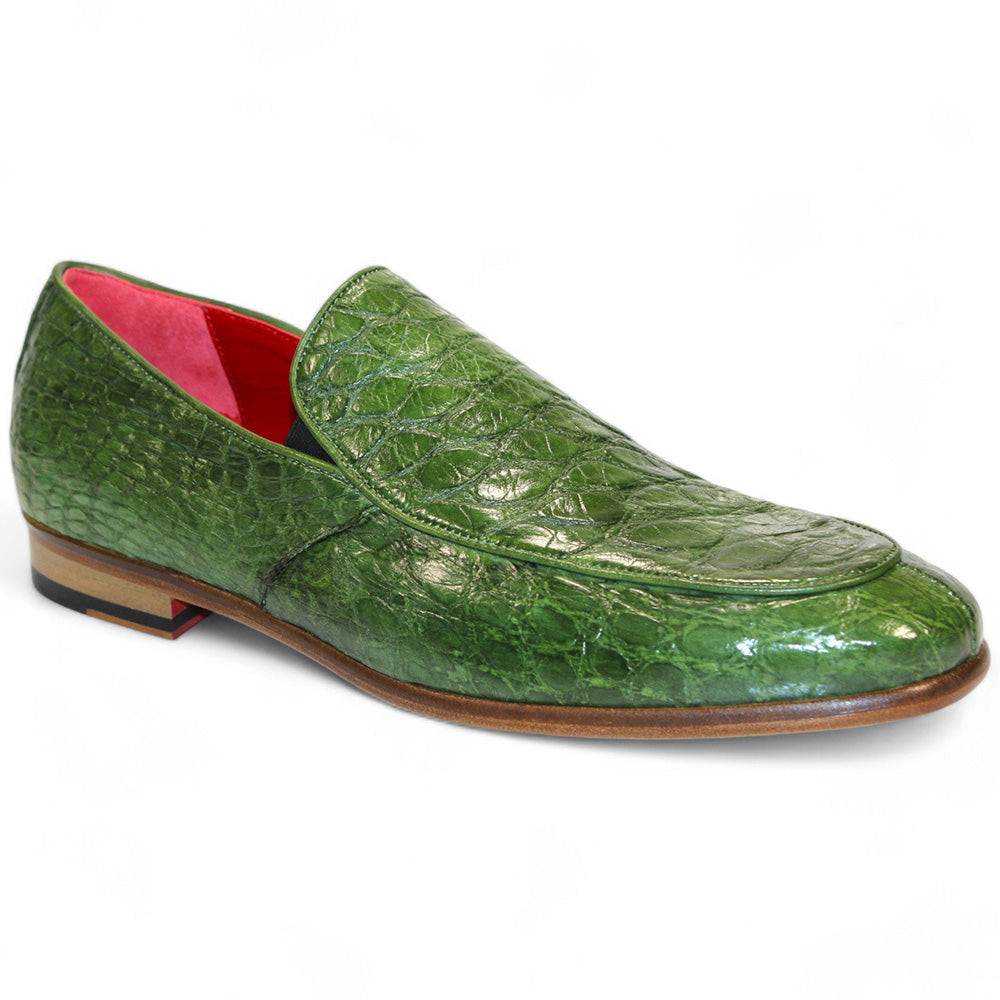 Fennix Easton Genuine Alligator Shoes Green