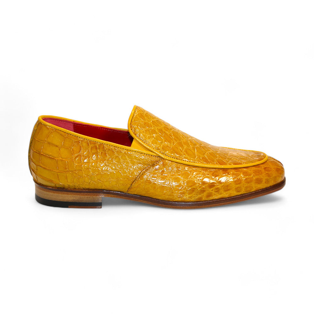 Fennix Easton Genuine Alligator Shoes Mustard