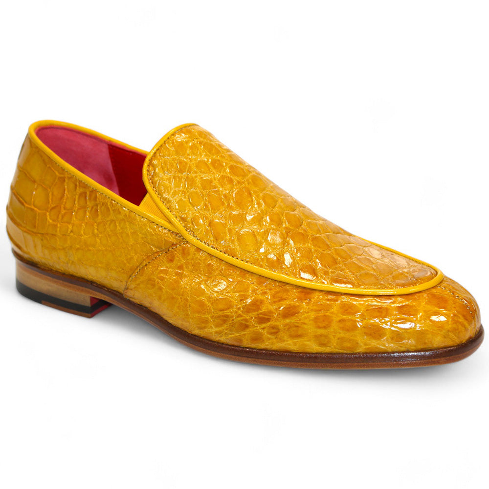 Fennix Easton Genuine Alligator Shoes Mustard