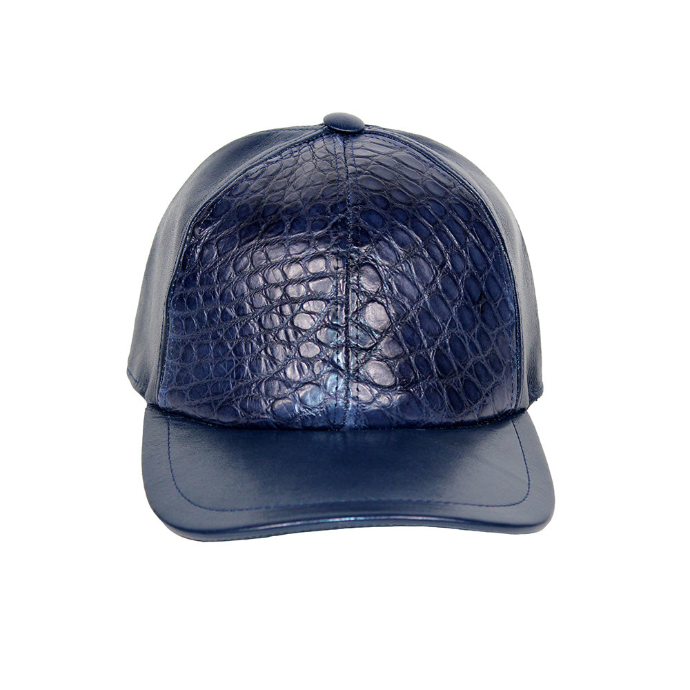 Fennix FH01 Nappa / Genuine Alligator Hat Navy