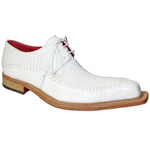 Fennix Finley Calfskin / Alligator Shoes White