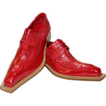 Fennix Finley Genuine Alligator/ Leather Shoes Red