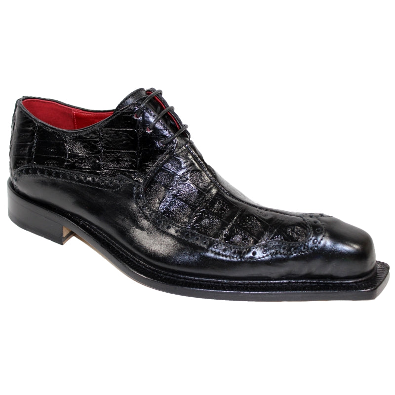 Fennix Finley Hornback & Calf Shoes Black