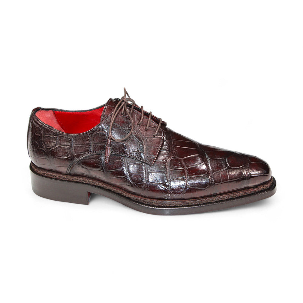 Fennix Gabriel Genuine Alligator Shoes Brown