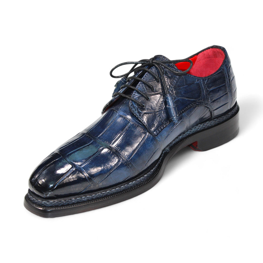 Fennix Gabriel Genuine Alligator Shoes Navy