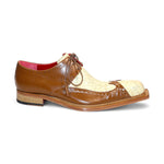 Fennix Harry Genuine Alligator/Leather Shoes Beige/Brandy