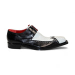 Fennix Harry Genuine Alligator/Leather Shoes White/Black