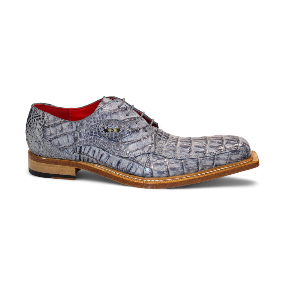 Fennix Hugo Genuine Crocodile Shoes Grey