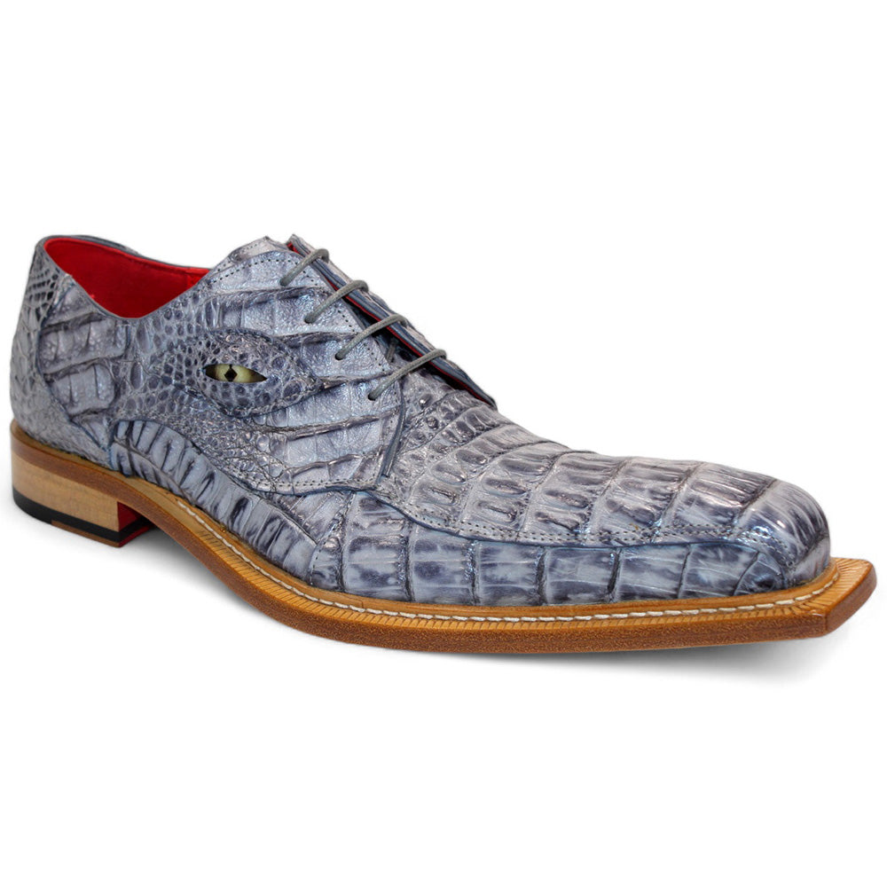 Fennix Hugo Genuine Crocodile Shoes Grey